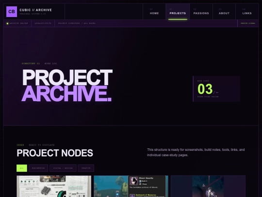 projects screenshot