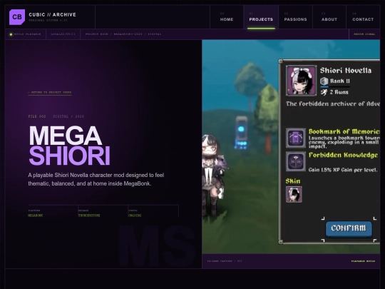 projects/megashiori screenshot