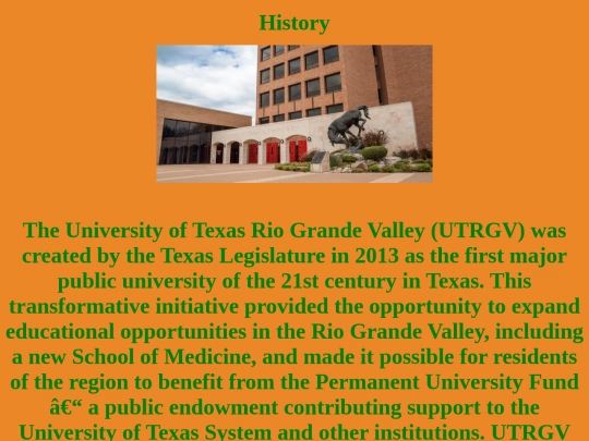 Universities/history screenshot