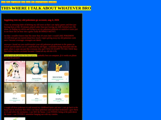 blog screenshot