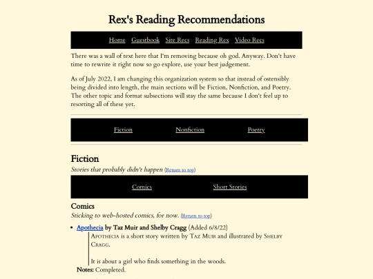 recs screenshot