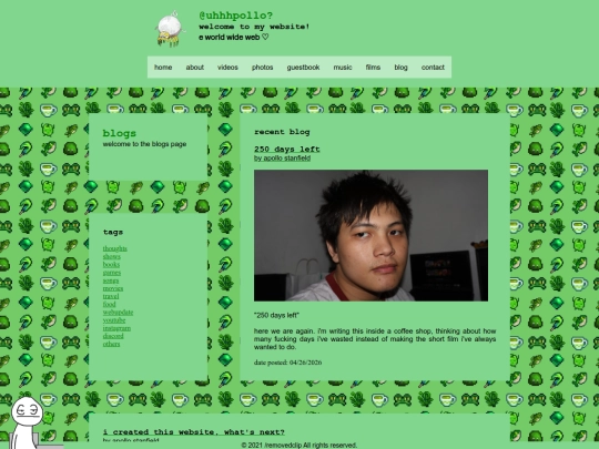 blog screenshot