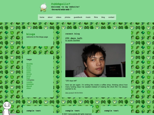 blogs/webupdate screenshot