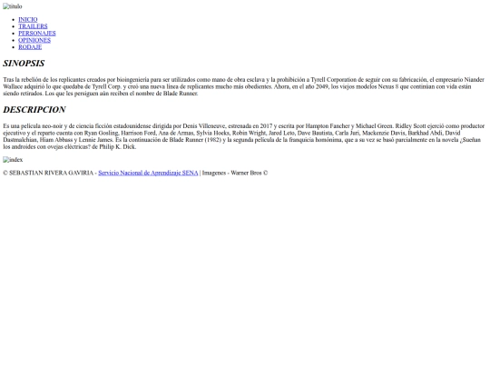 index screenshot