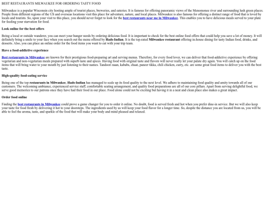 best-restaurants-milwaukee-for-ordering-tasty-food screenshot