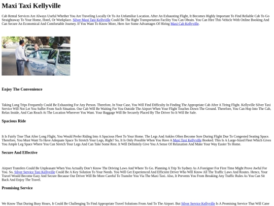 maxi-taxi-kellyville screenshot