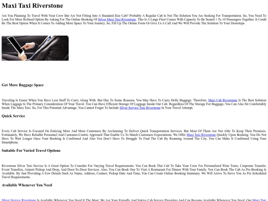 maxi-taxi-riverstone screenshot