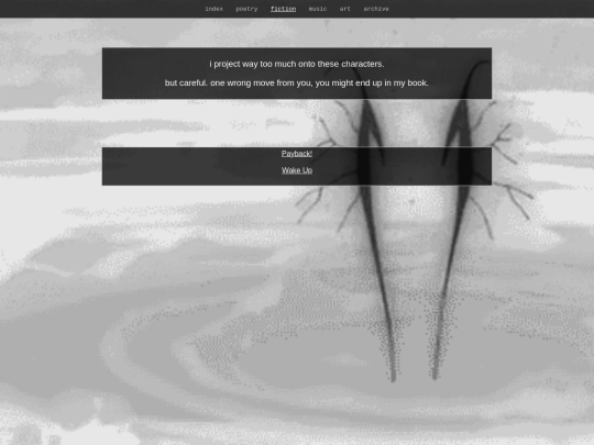 writing/fiction-index screenshot