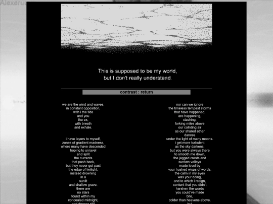writing/poetry/contrast screenshot