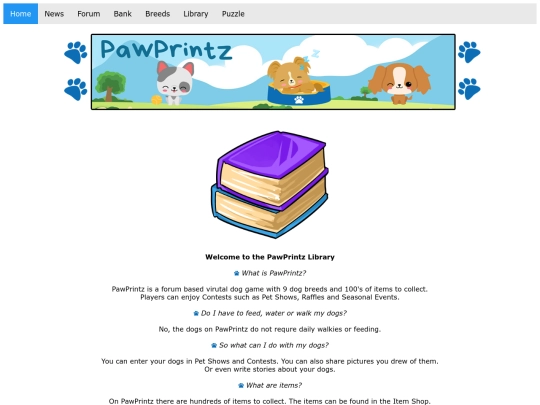 library screenshot