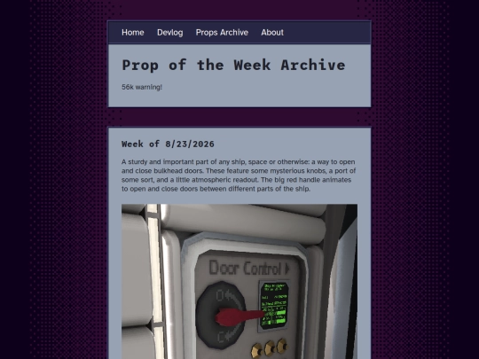 Props screenshot