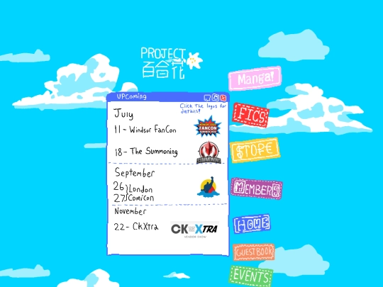 Events screenshot