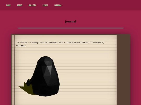 journal/notes screenshot