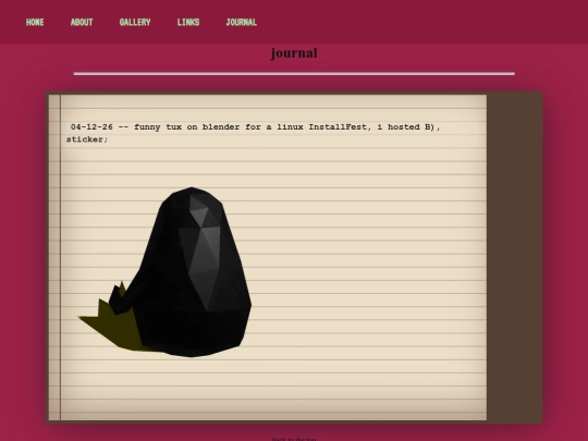 journal/notes screenshot