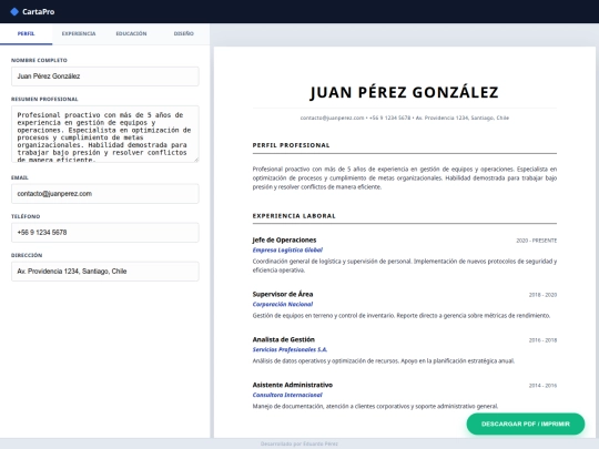 CartaPro screenshot