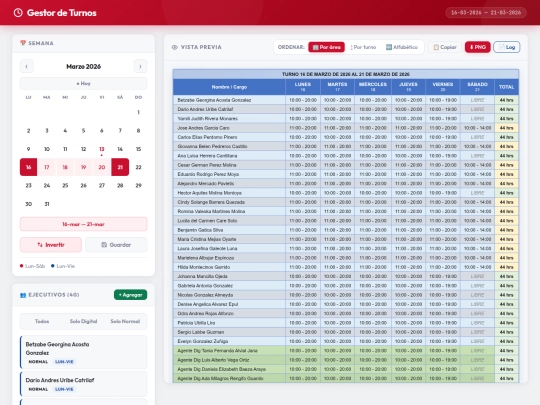 Horarios screenshot