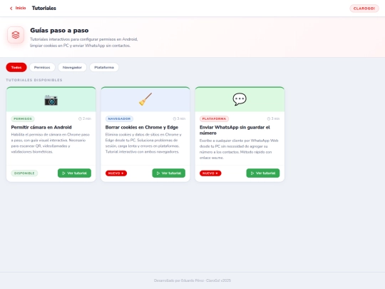 Tutoriales screenshot