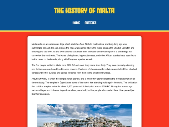 articles/a/history_of_malta screenshot