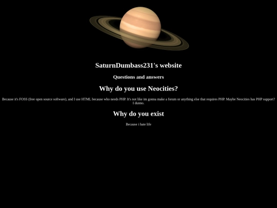 questions screenshot
