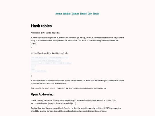 dev/out/hashtables screenshot