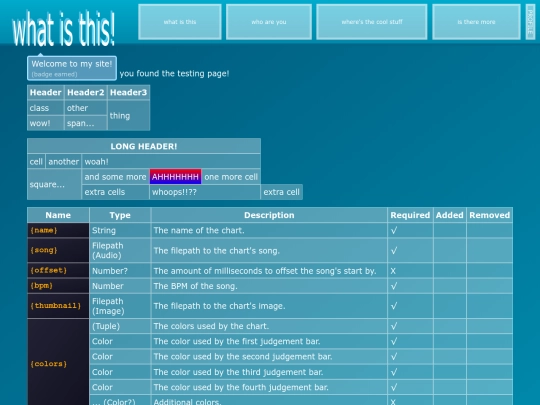 test screenshot