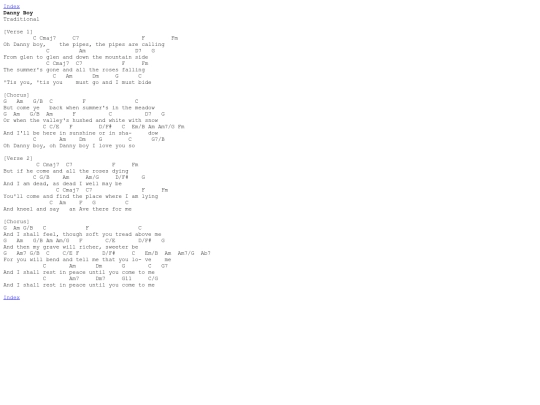 Chords/DannyBoy screenshot
