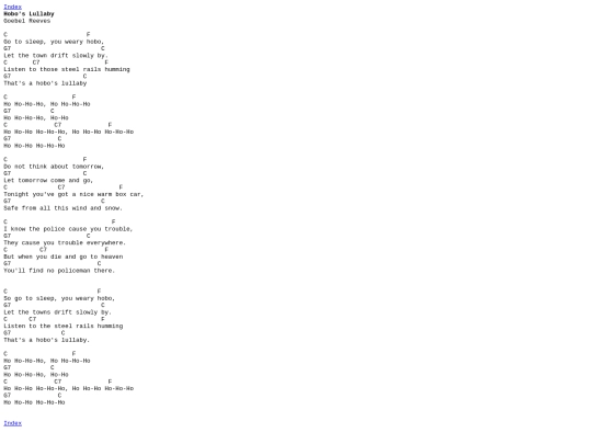 Chords/HobosLullaby screenshot