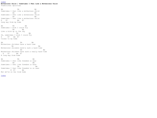 Chords/MotherlessChild screenshot