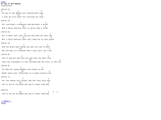 Chords/OnTopOfOldSmokey screenshot
