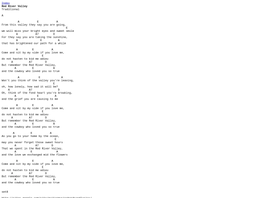Chords/RedRiverValley screenshot