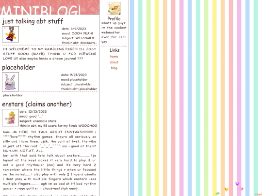 miniblog screenshot