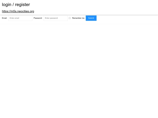 login screenshot