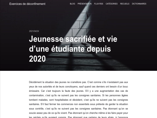 jeunesse-sacrifiee-et-vie-dune-etudiante-depuis-2020 screenshot