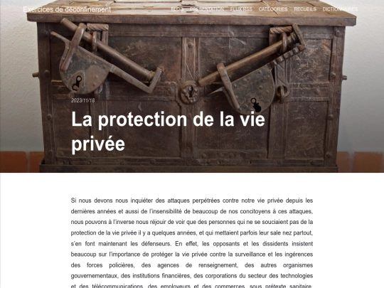 la-protection-de-la-vie-privee screenshot