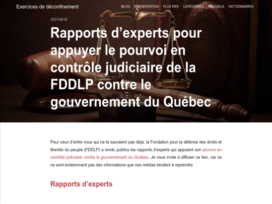 rapports-experts-fddlp screenshot