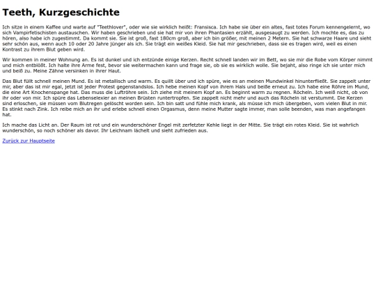 kurzgeschichten/Teeth screenshot