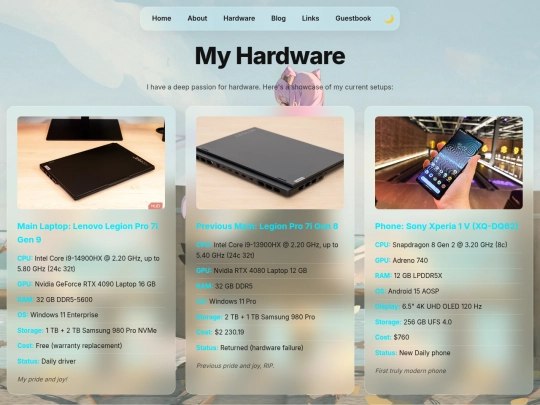 hardware screenshot