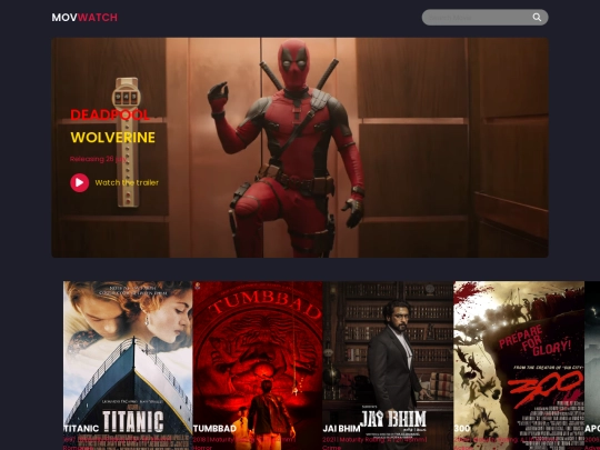 movies webpage/mustwatch screenshot