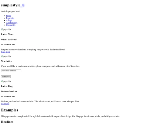 examples screenshot
