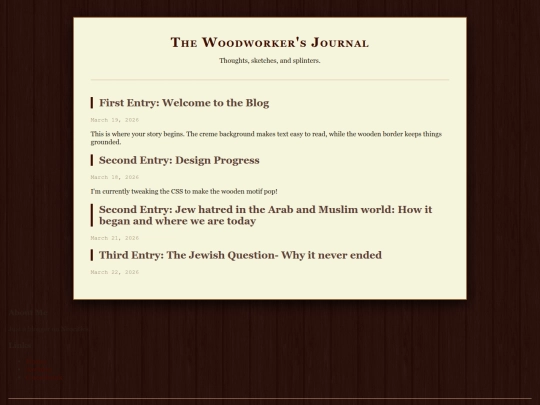 Blog screenshot