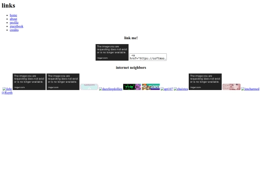 links screenshot