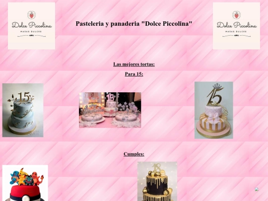 pasteleria/dolcepicolina screenshot