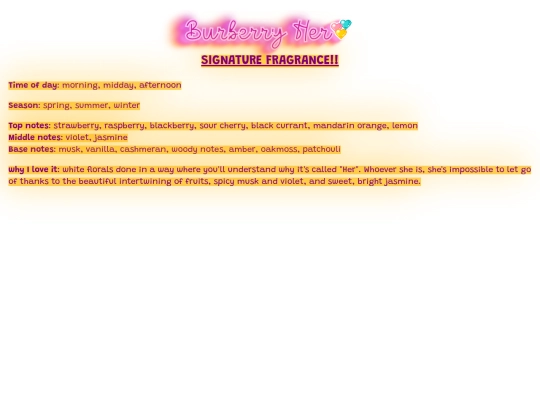 perfumes/burbher screenshot