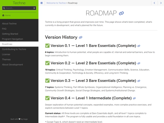 roadmap screenshot