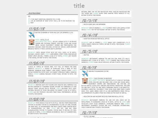 cnitinerary screenshot