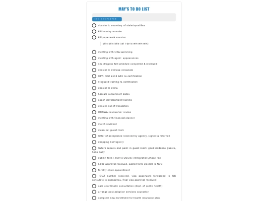 list screenshot