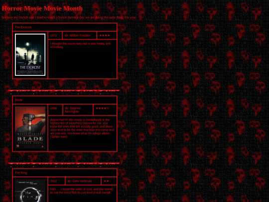 blog/horror screenshot
