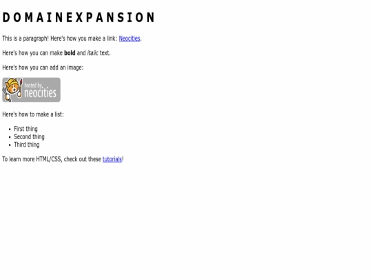 index screenshot