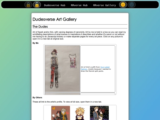 fanfic/gallery screenshot