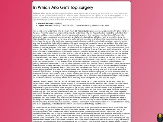 fanfic/topsurgery screenshot
